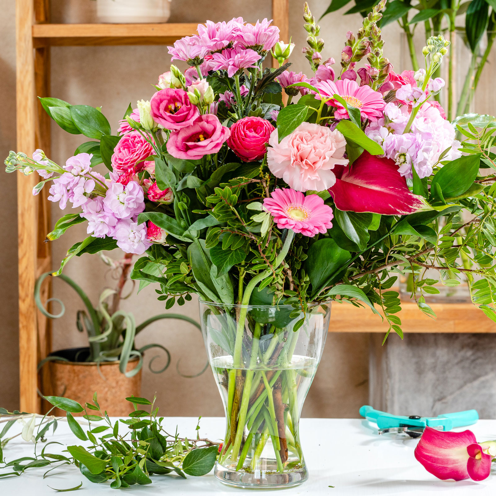 Pink florist's fantasy bouquet