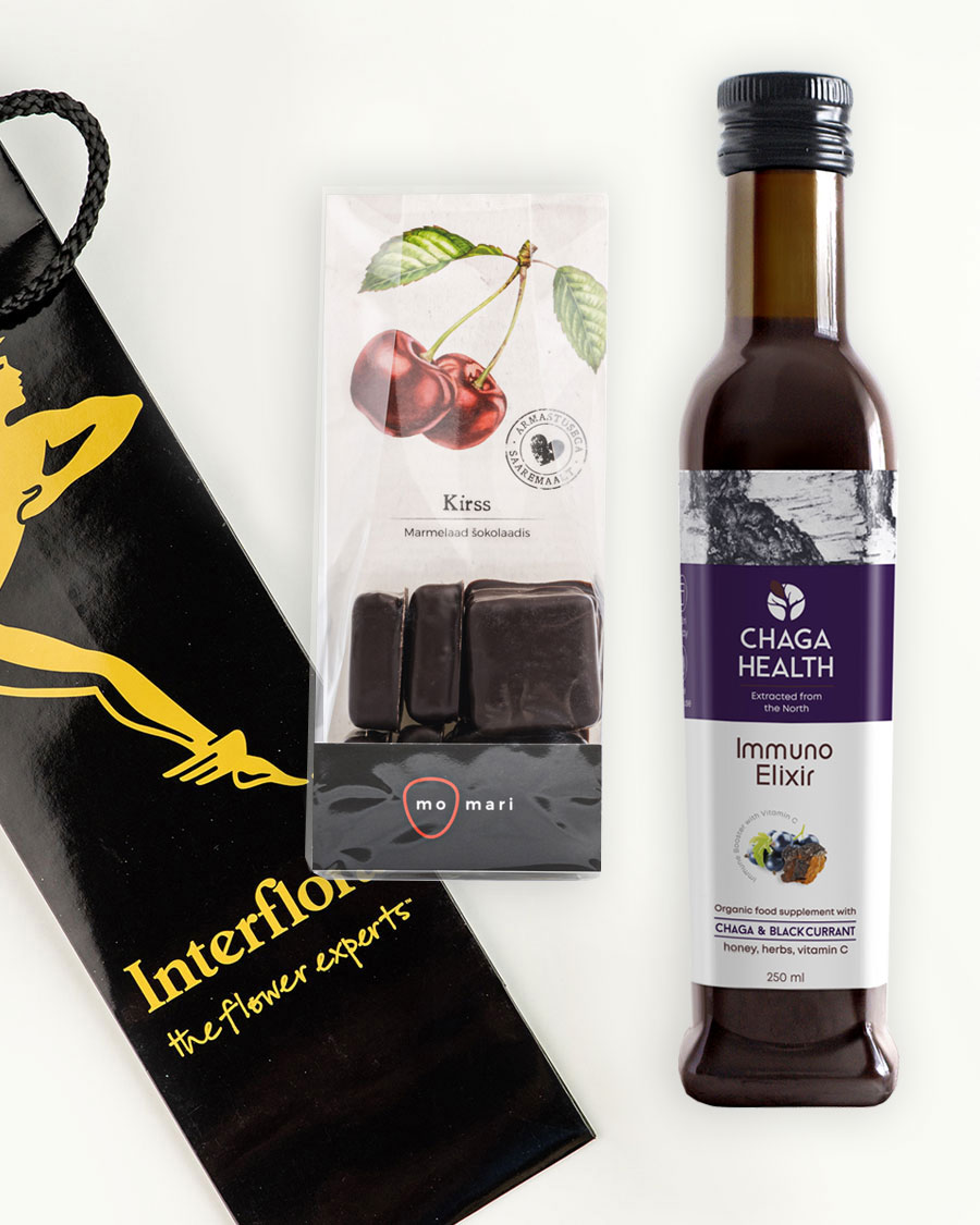 Чаговый иммуноэликсир с черной смородиной и вишневый мармелад 